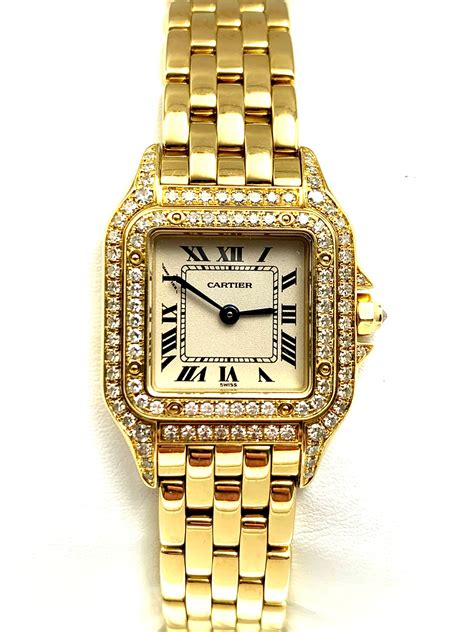 gold buyer cartier|cartier gold watch with diamonds.